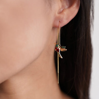 Laura | Elegant Hummingbird Earrings