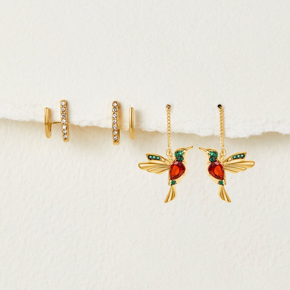 Laura | Elegant Hummingbird Earrings