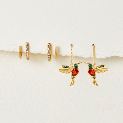 Laura | Elegant Hummingbird Earrings