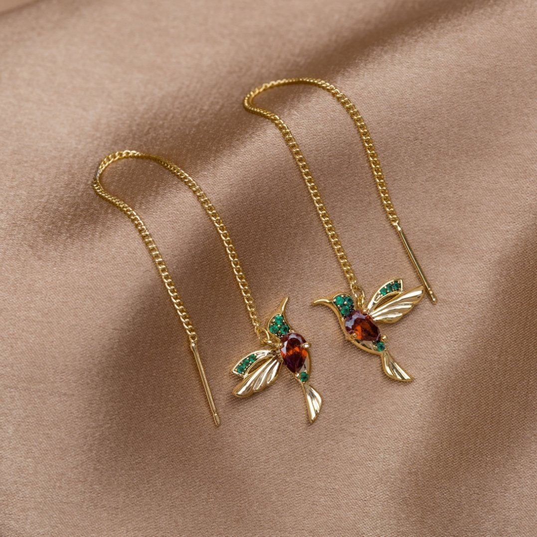 Laura | Elegant Hummingbird Earrings