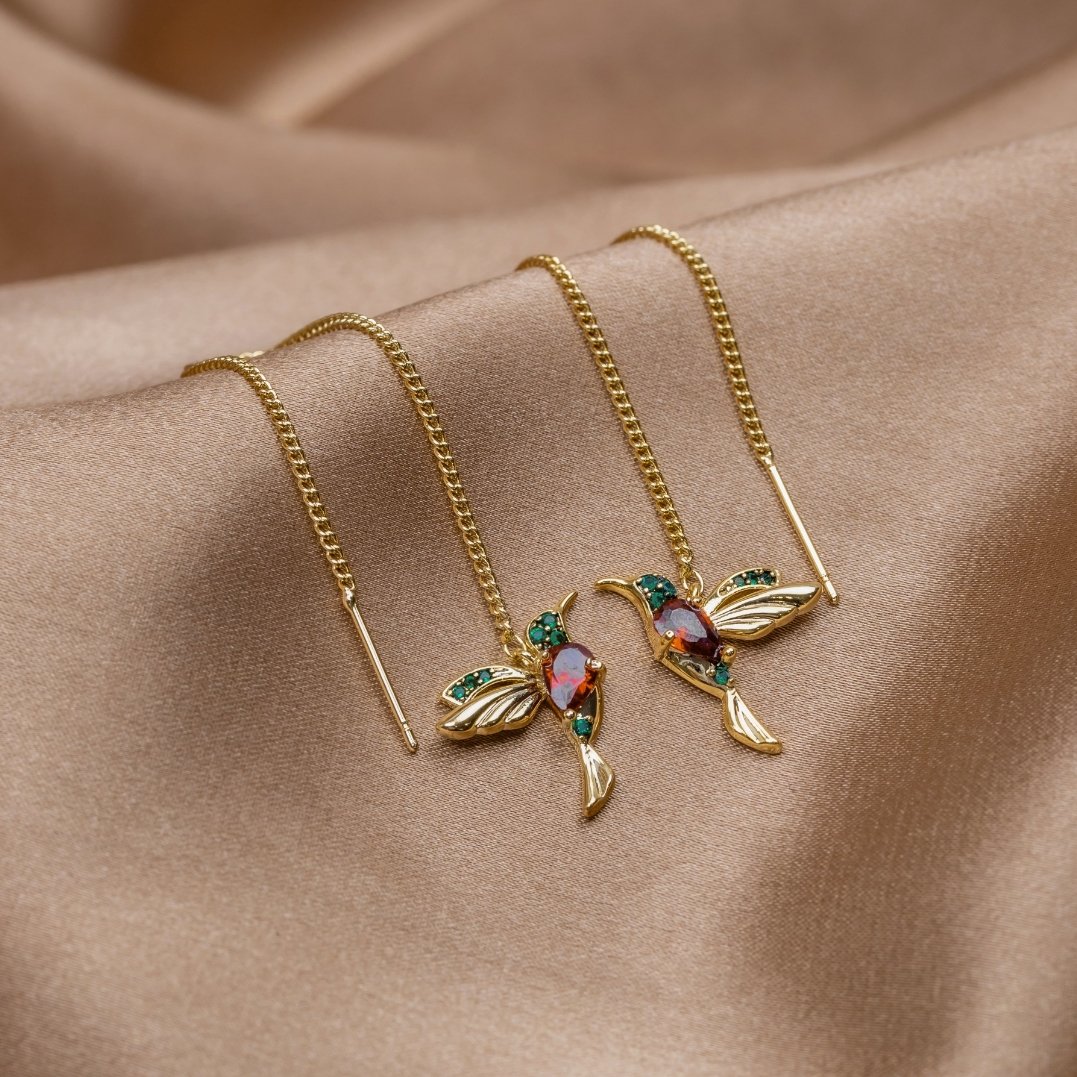 Laura | Elegant Hummingbird Earrings