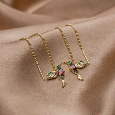 Laura | Elegant Hummingbird Earrings