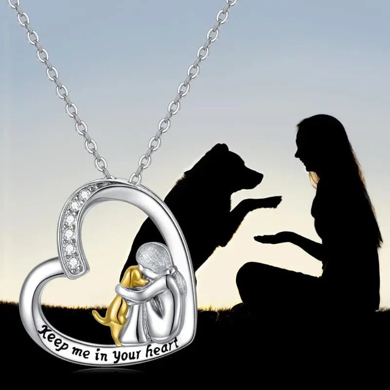 Cantrice™ | Heart & Dog Pendant Necklace - 9 Designs