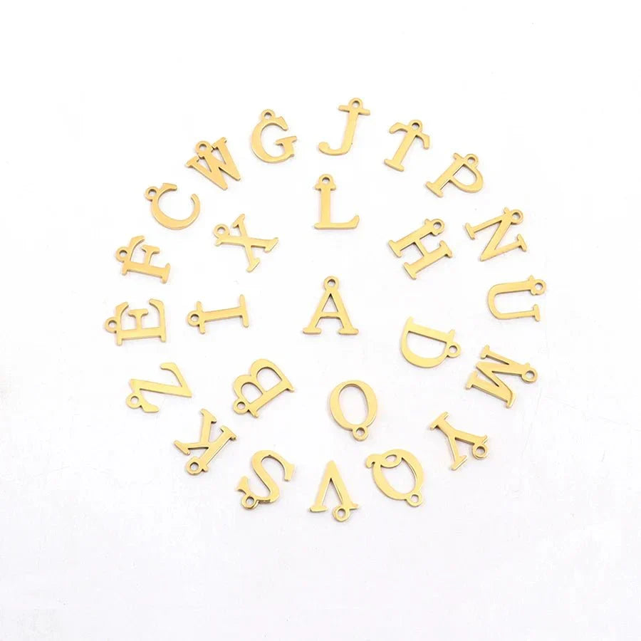 Delicate Satellite Chain Initial Necklace