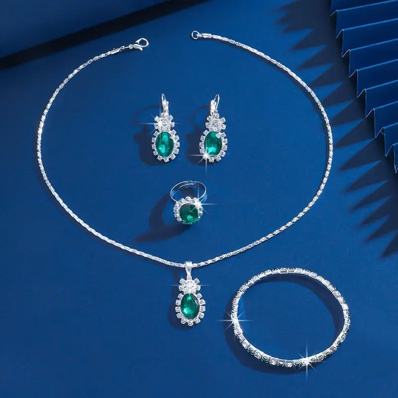 Seloria Grevalyn White Gold Jewelry Set