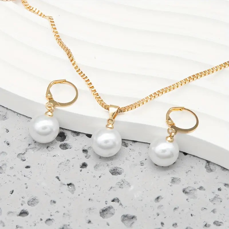 Elegant Golden Pearl Jewelry Collection