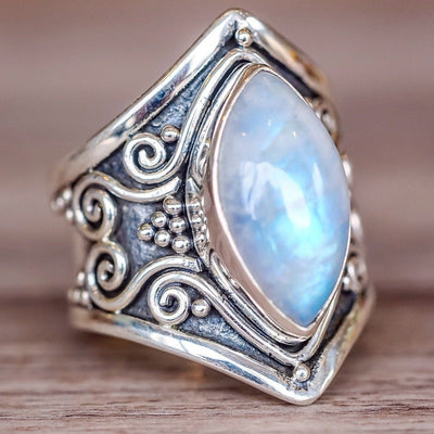 Celestial Moonstone Ring