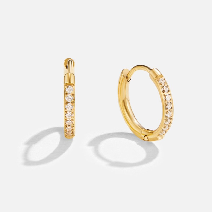 Eternity Earrings in 18k Gold