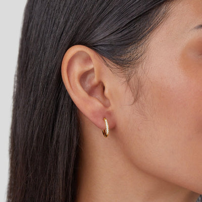 Elegant Grace Hoop Earrings