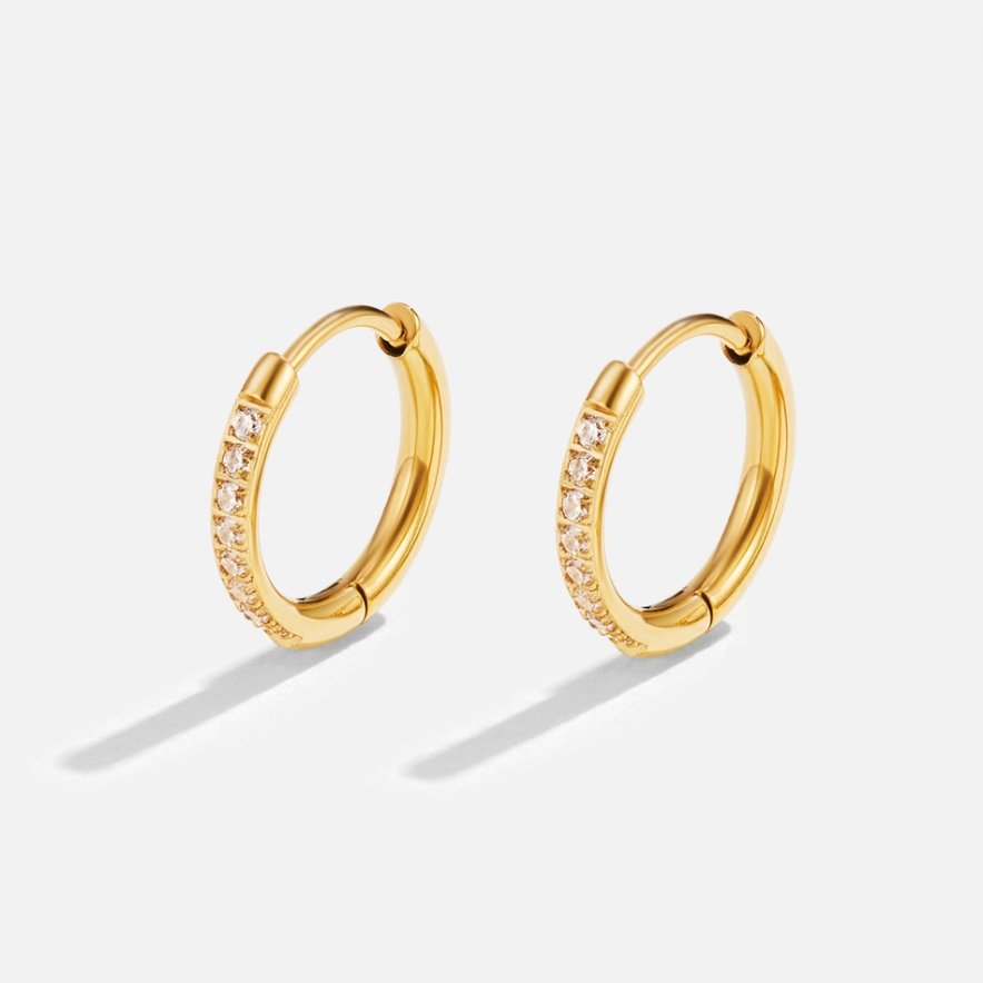 Eternity Earrings in 18k Gold