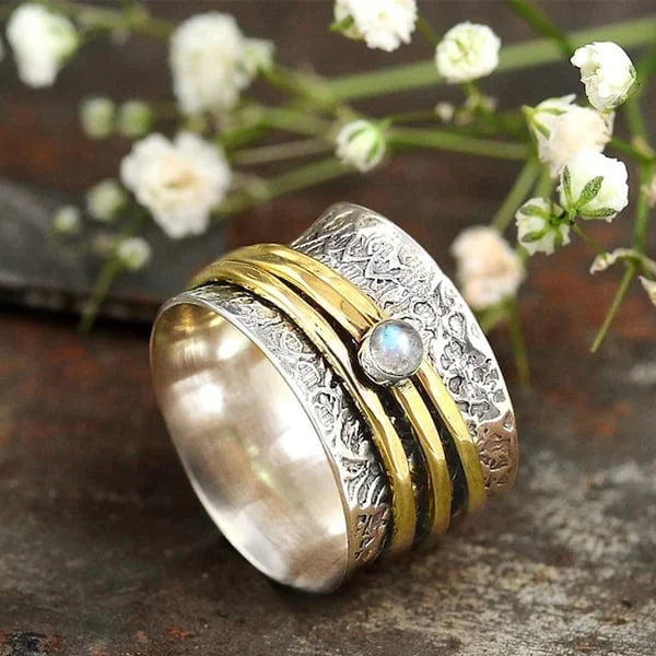 Moonstone Serenity Meditation Ring