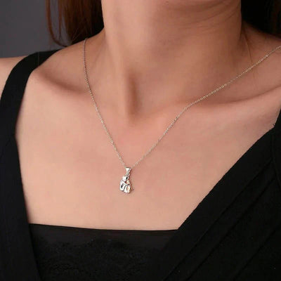 Wynter™ - Hug Pendant Necklace with Coordinating Earrings
