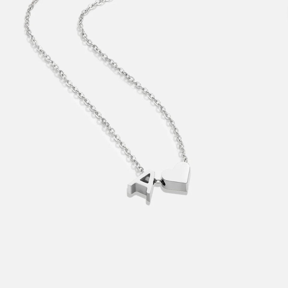 Eternal Love & Letter Silver Necklace