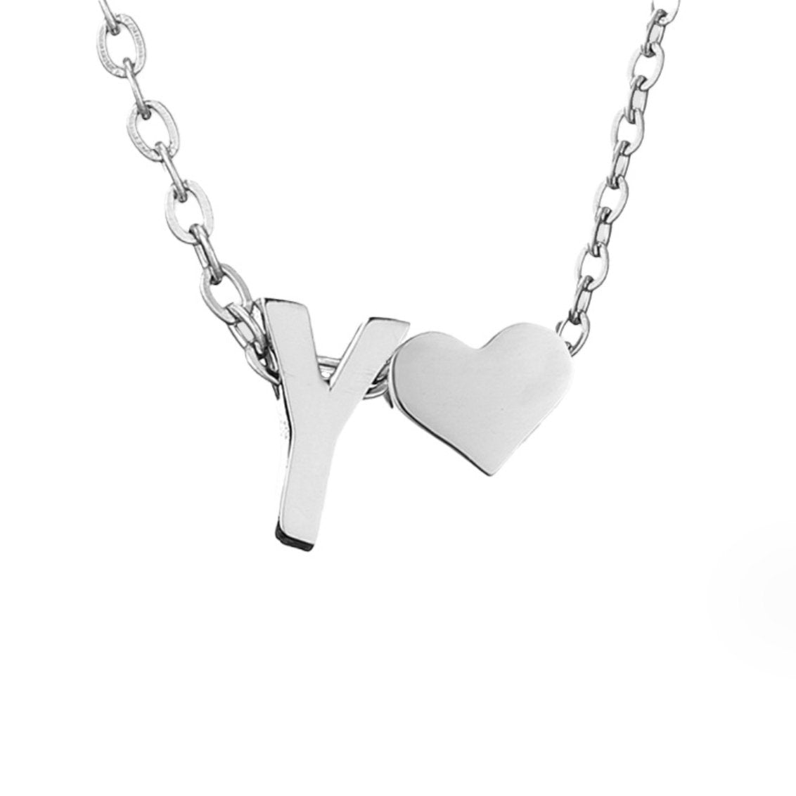Eternal Love & Letter Silver Necklace