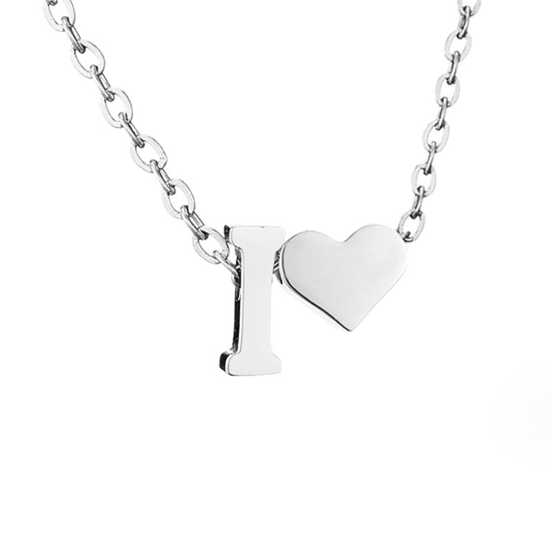 Eternal Love & Letter Silver Necklace