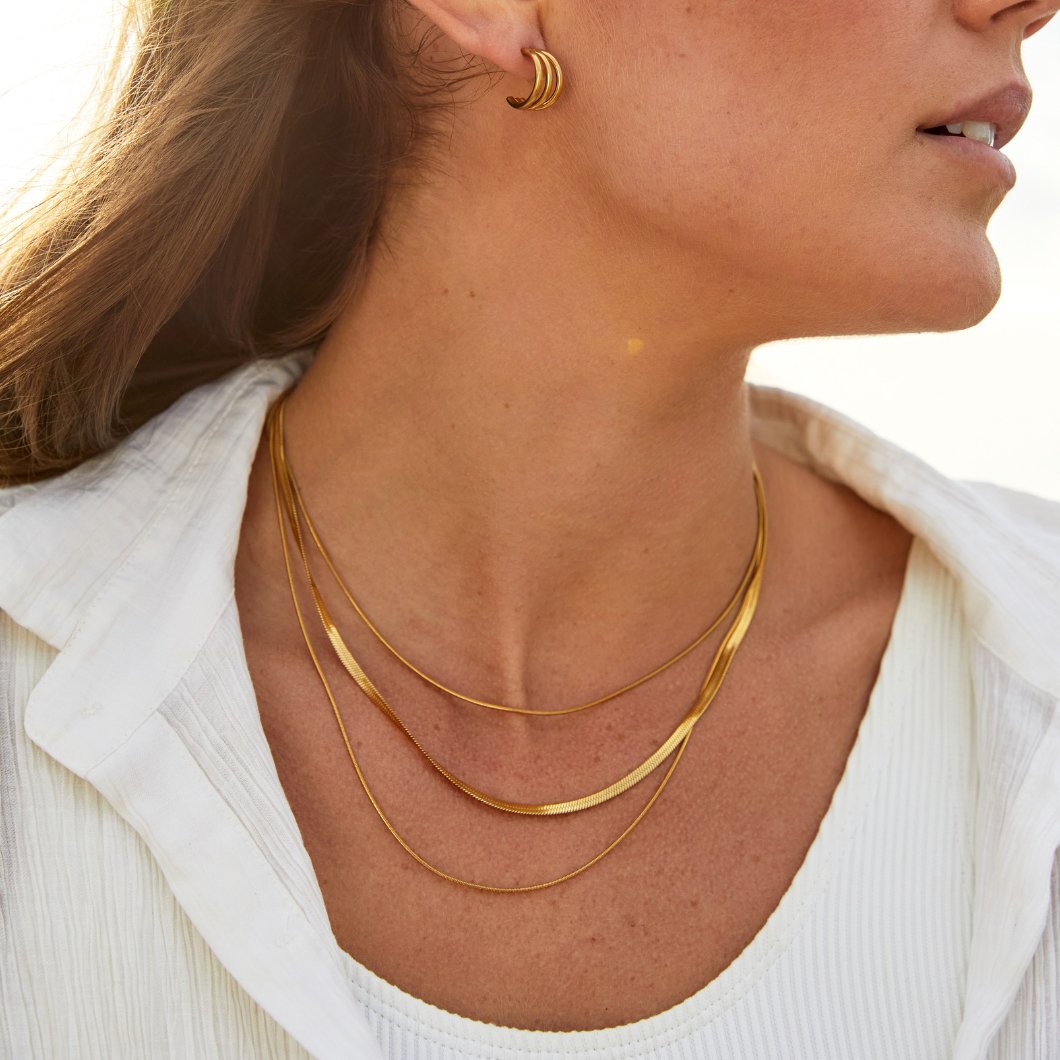 Veronica | Multi-Layered Gold Necklace