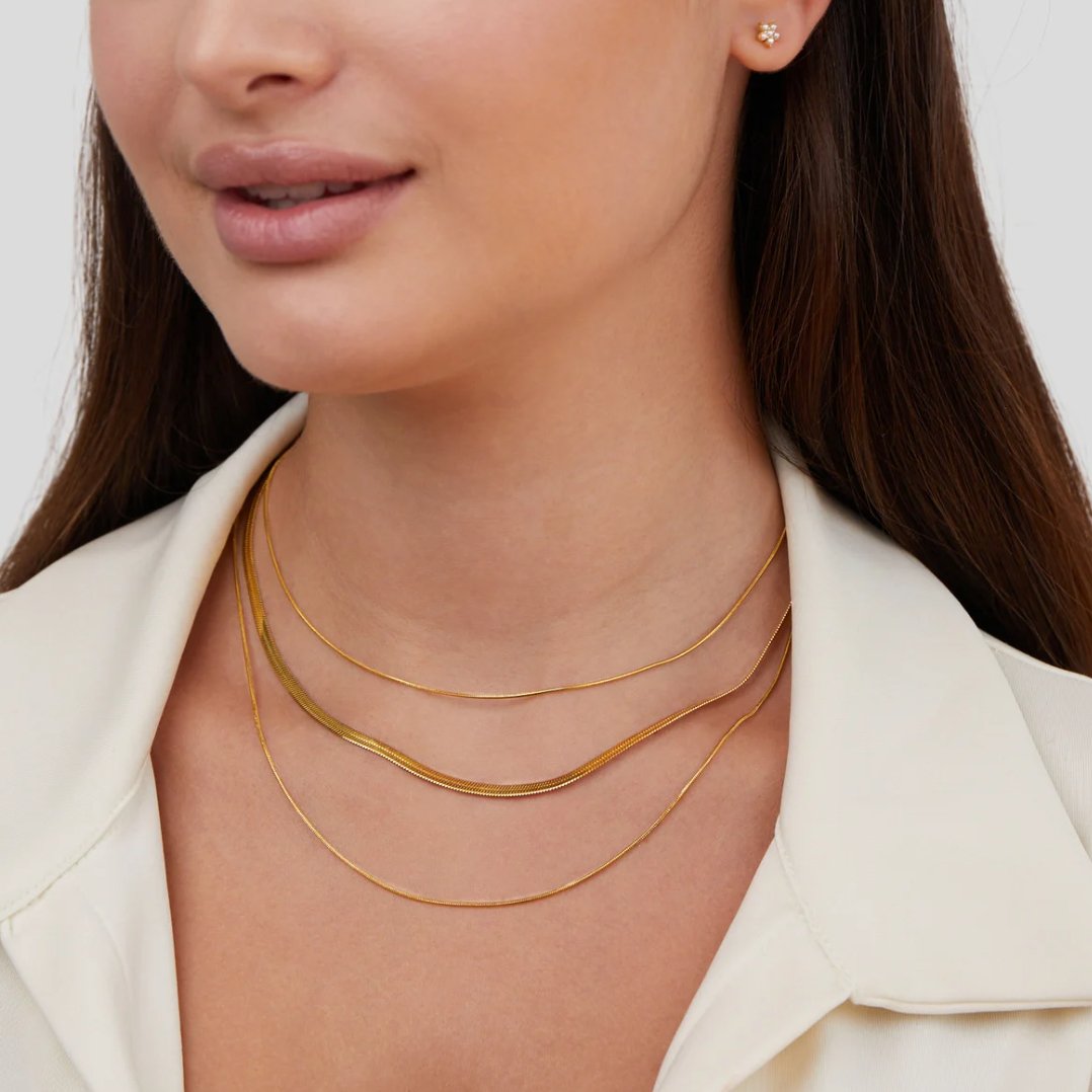 Veronica | Multi-Layered Gold Necklace