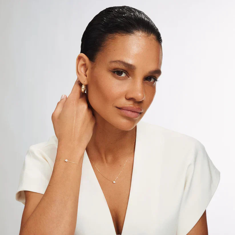 14k Gold Cléa Moissanite Bracelet