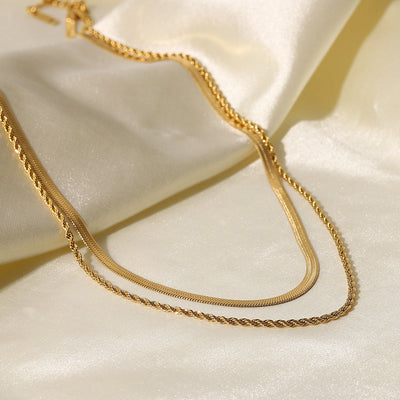 Hailey Flerlags 18k Gold Necklace