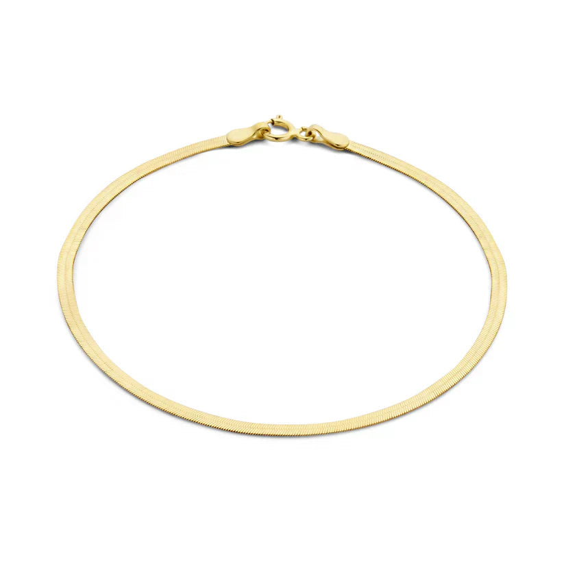 14k Gold Sun Snake Bracelet