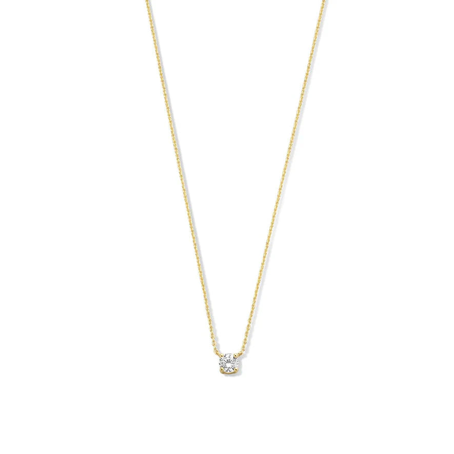 Cléa Moissanite Sten Necklace in 14k Gold