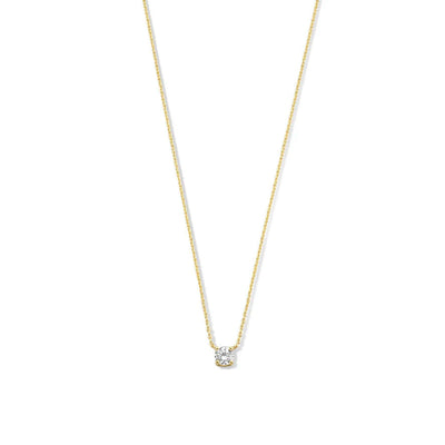 Cléa Moissanite Sten Necklace in 14k Gold