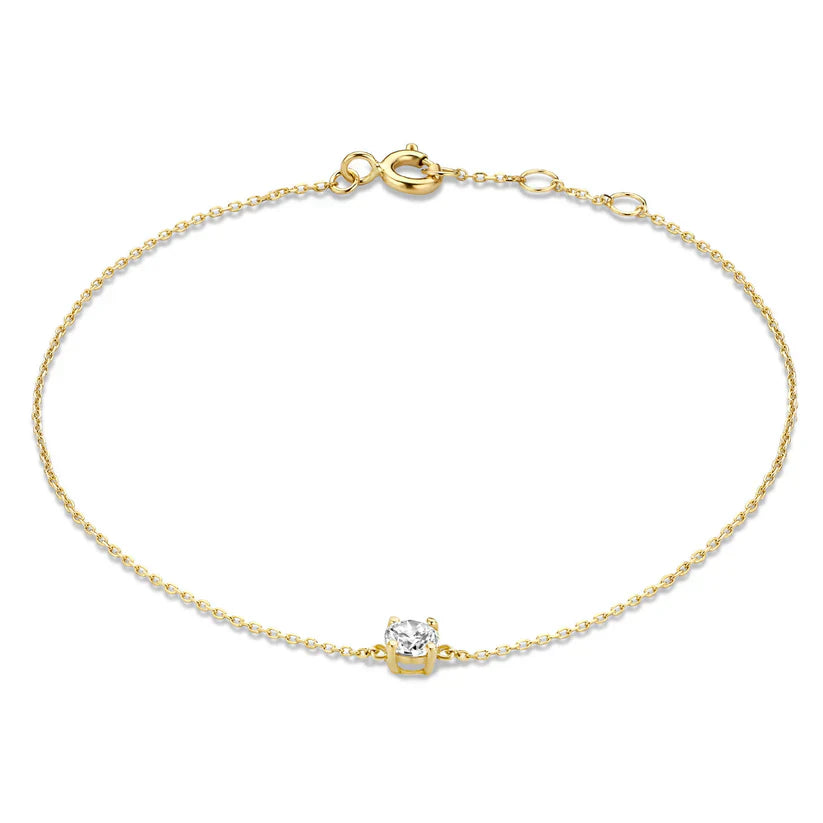 14k Gold Cléa Moissanite Bracelet