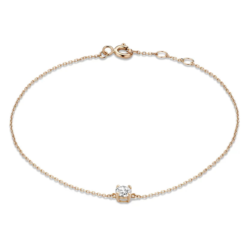 14k Gold Cléa Moissanite Bracelet