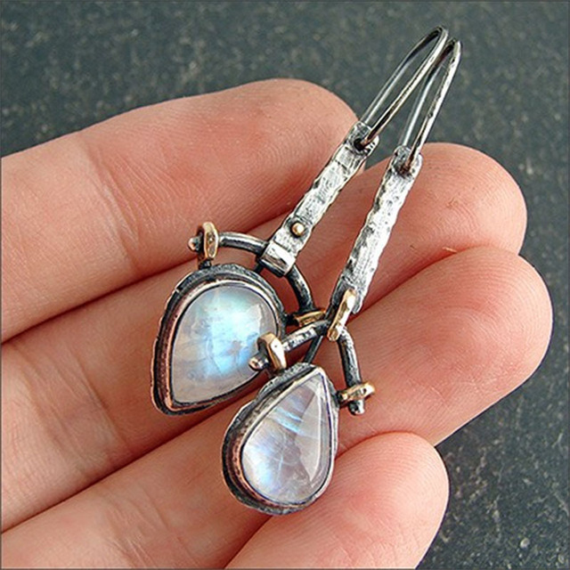 Moonstone Earrings by Christel