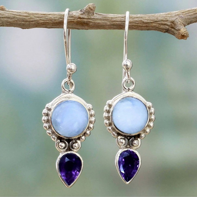Moonstone Earrings by Denise