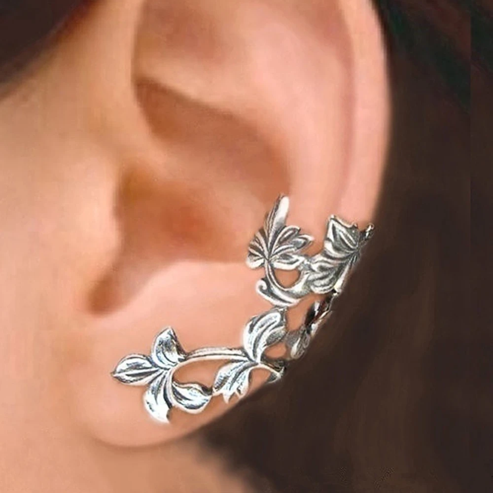 Leafora™ | Classic Silver Leaf Earrings