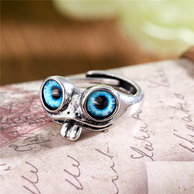 Retro Adjustable Joyful Frog Ring