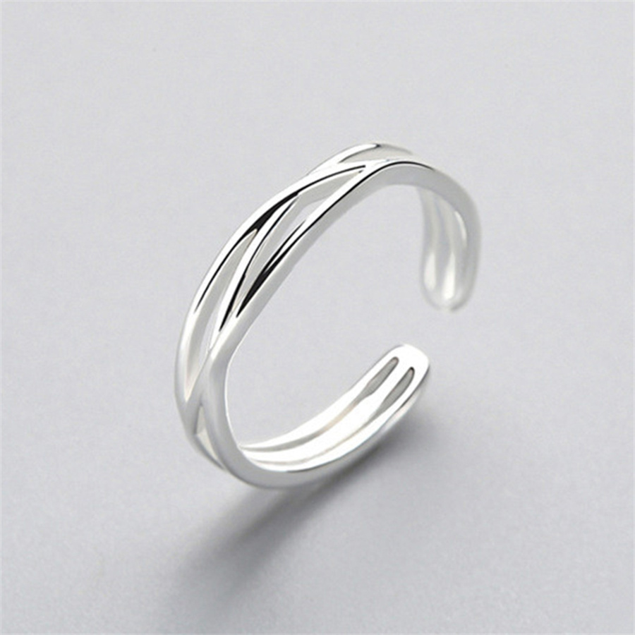 Retro Multicross Silver Ring