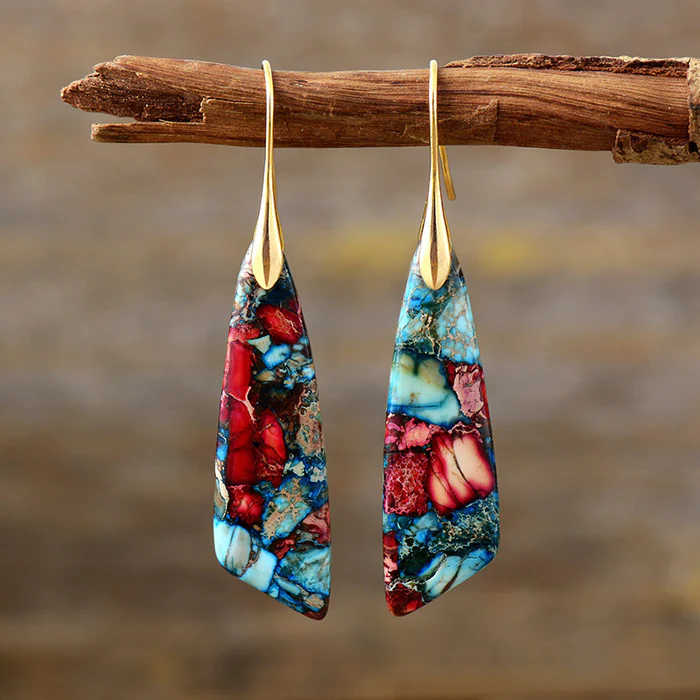 Timeless Colourful Stone Earrings