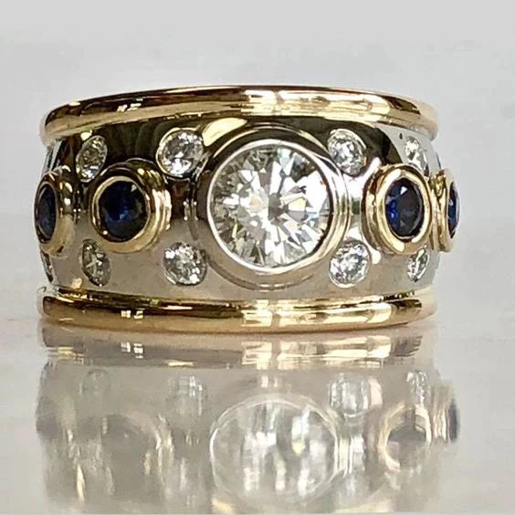 Stunning Gold Zirconia Ring