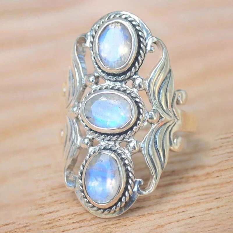 Luna Moonstone Ring