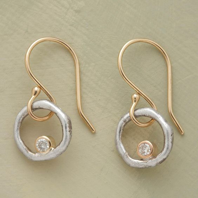 Grace | Vintage-Inspired Gold and Silver Zirconia Earrings