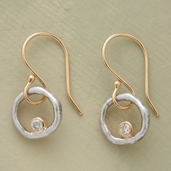 Aurielle™ | Classic Gold and Silver Zirconia Earrings