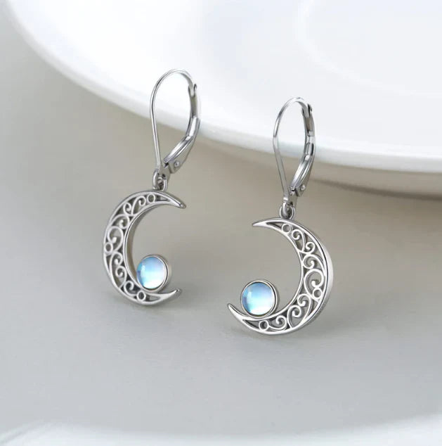 Rheta Moonstone Drop Earrings