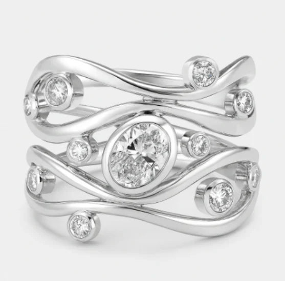 Hertha Moonstone Gemstone Ring