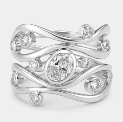 Hertha Moonstone Gemstone Ring