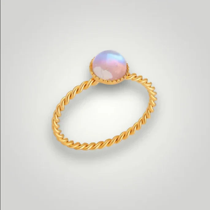 Eye-Catching Moonstone Ring