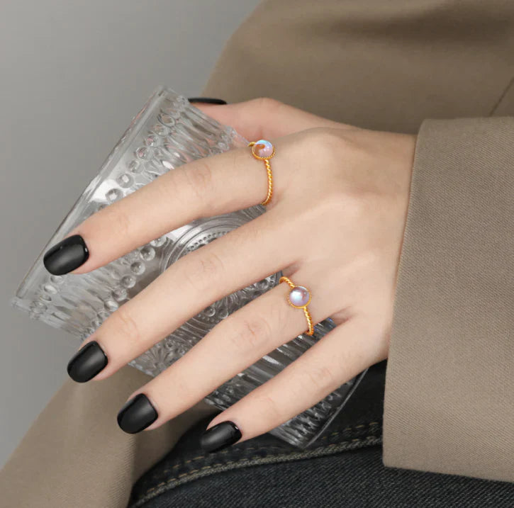 Eye-Catching Moonstone Ring