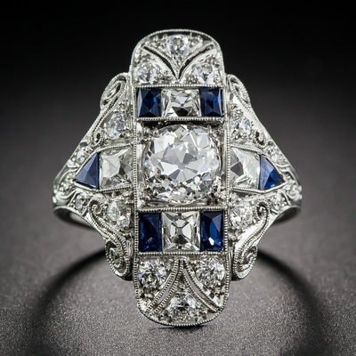 Classic Silver Ring with Vintage Zirconia