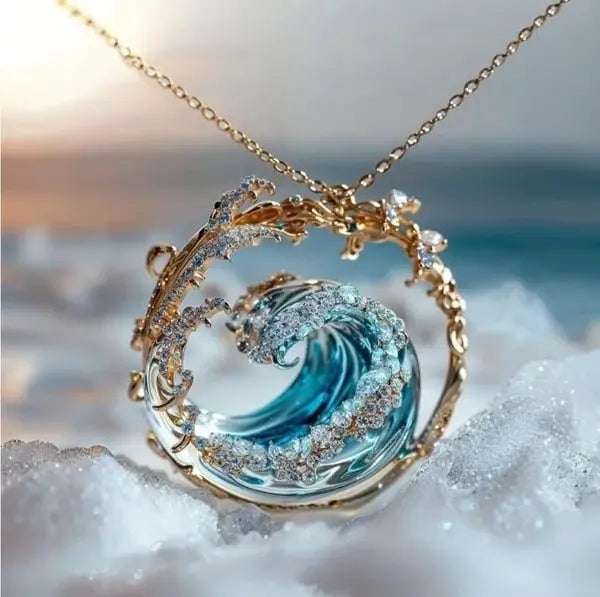 Seaside Serenity Oath Pendant Necklace