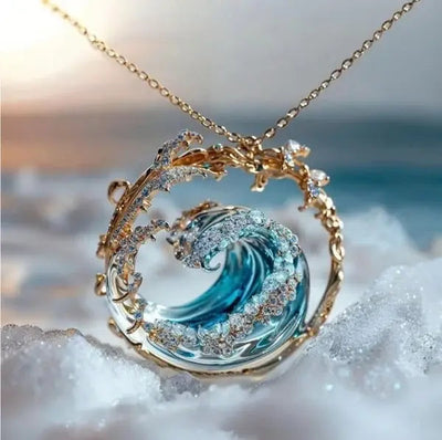 Seaside Serenity Oath Pendant Necklace