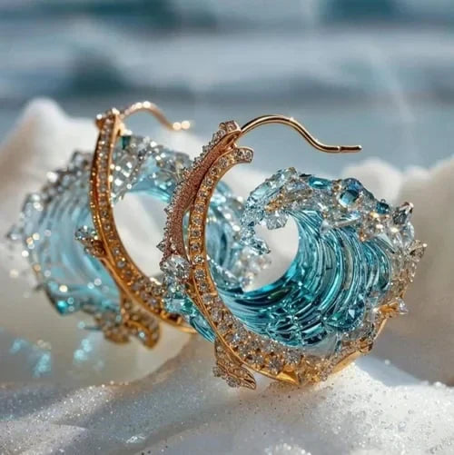 Tranquil Waves - Ocean-Inspired Earrings
