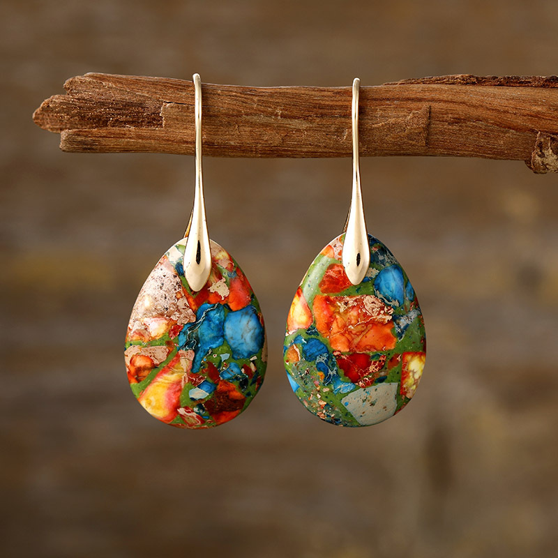 Aristea – Vibrant Tropical Multicolor Earrings