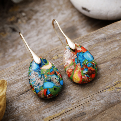 Aristea – Vibrant Tropical Multicolor Earrings
