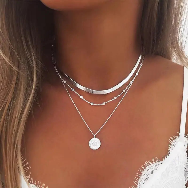 Chic Silver Chain Necklace
